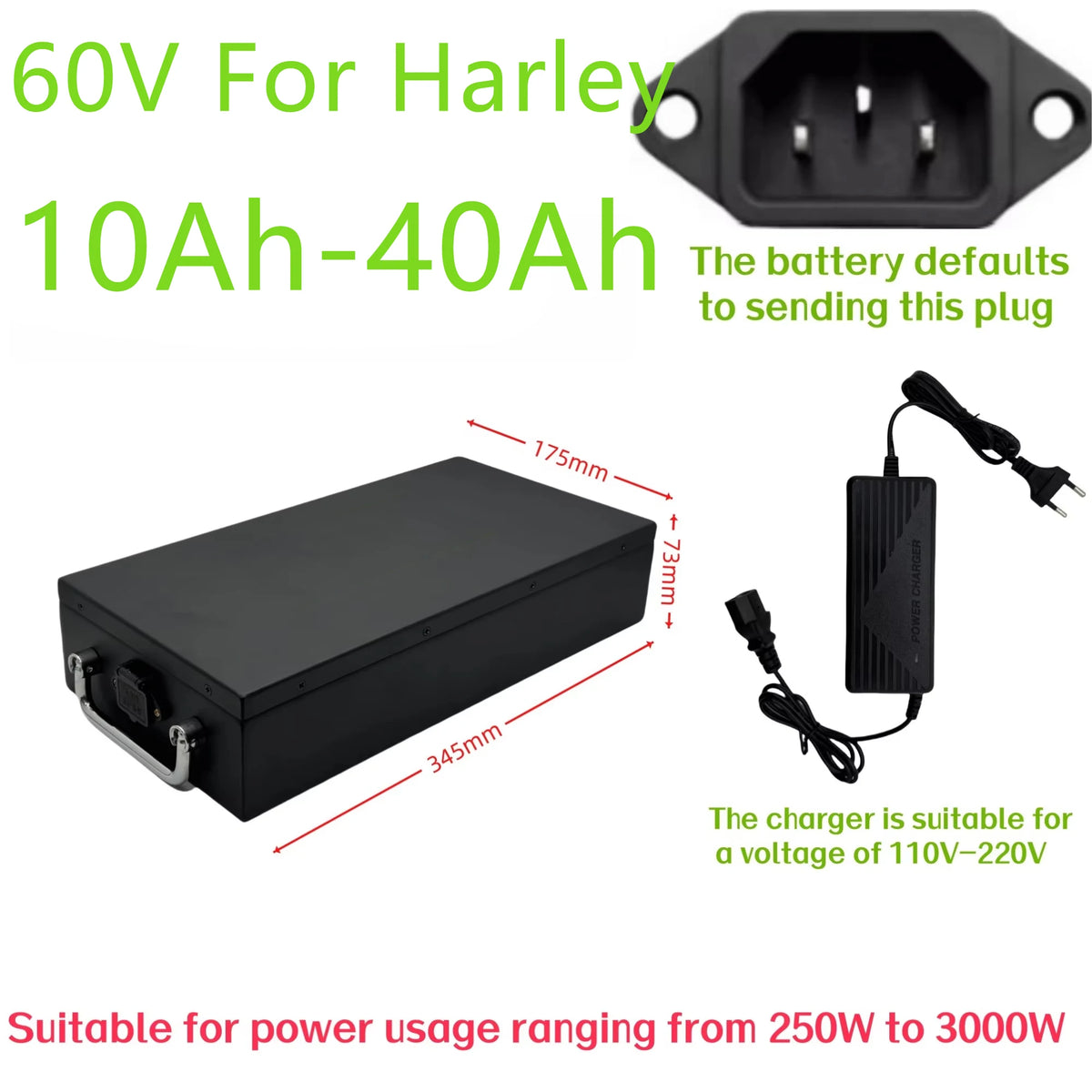 60V 10Ah–40Ah 18650 Li-Ion Battery Pack for E-Scooter & EV Li-Ion Battery Pack HIP