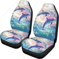 Dolphin Rainbow Sea Print Car Seat Covers – Set of 2 Front Car Seat Covers HIP 1