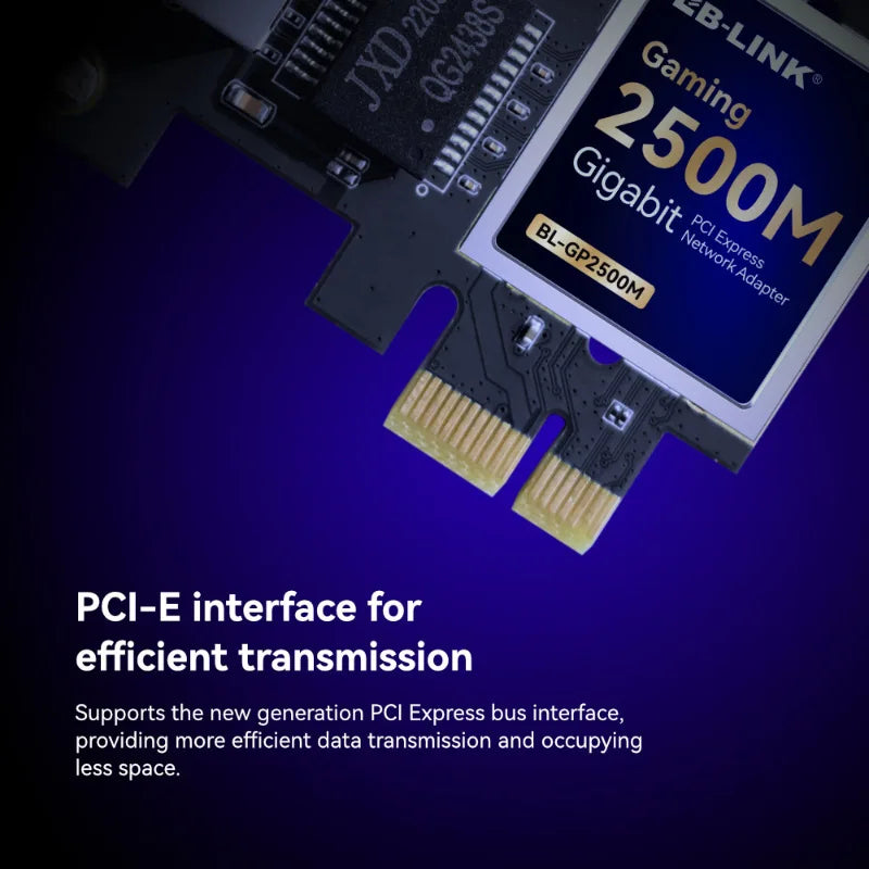 OULLX 2.5Gbps PCIe Network Card – RJ45 LAN Adapter PCIe Network Adapter HIP