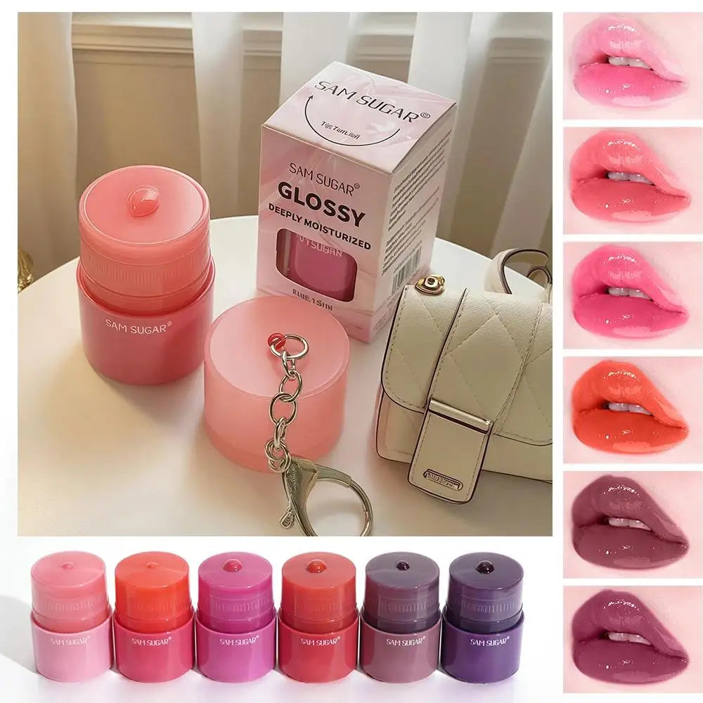 SAM SUGAR Rotating Honey Glaze Lip Gloss – Waterproof & Hydrating Lip Gloss HIP