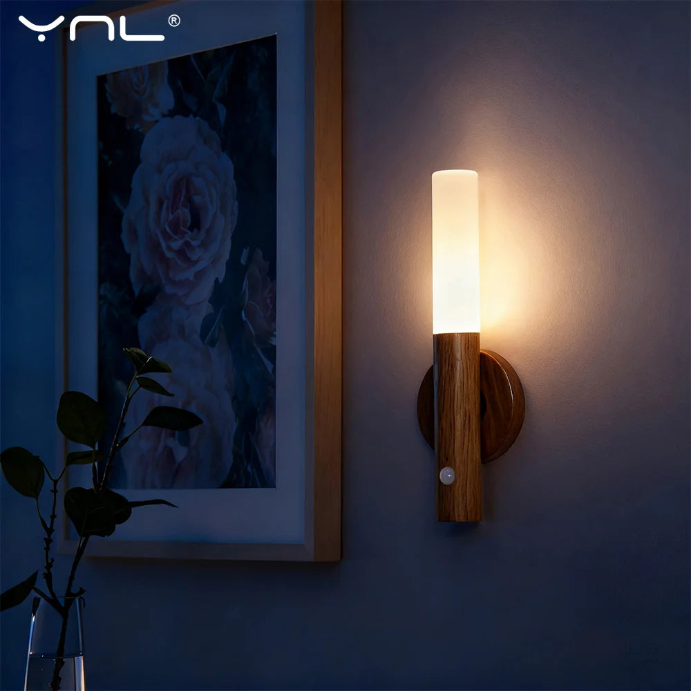 Magnetic LED Wall Light PIR Motion Sensor 360° Rotation LED Wall Lamp HIP