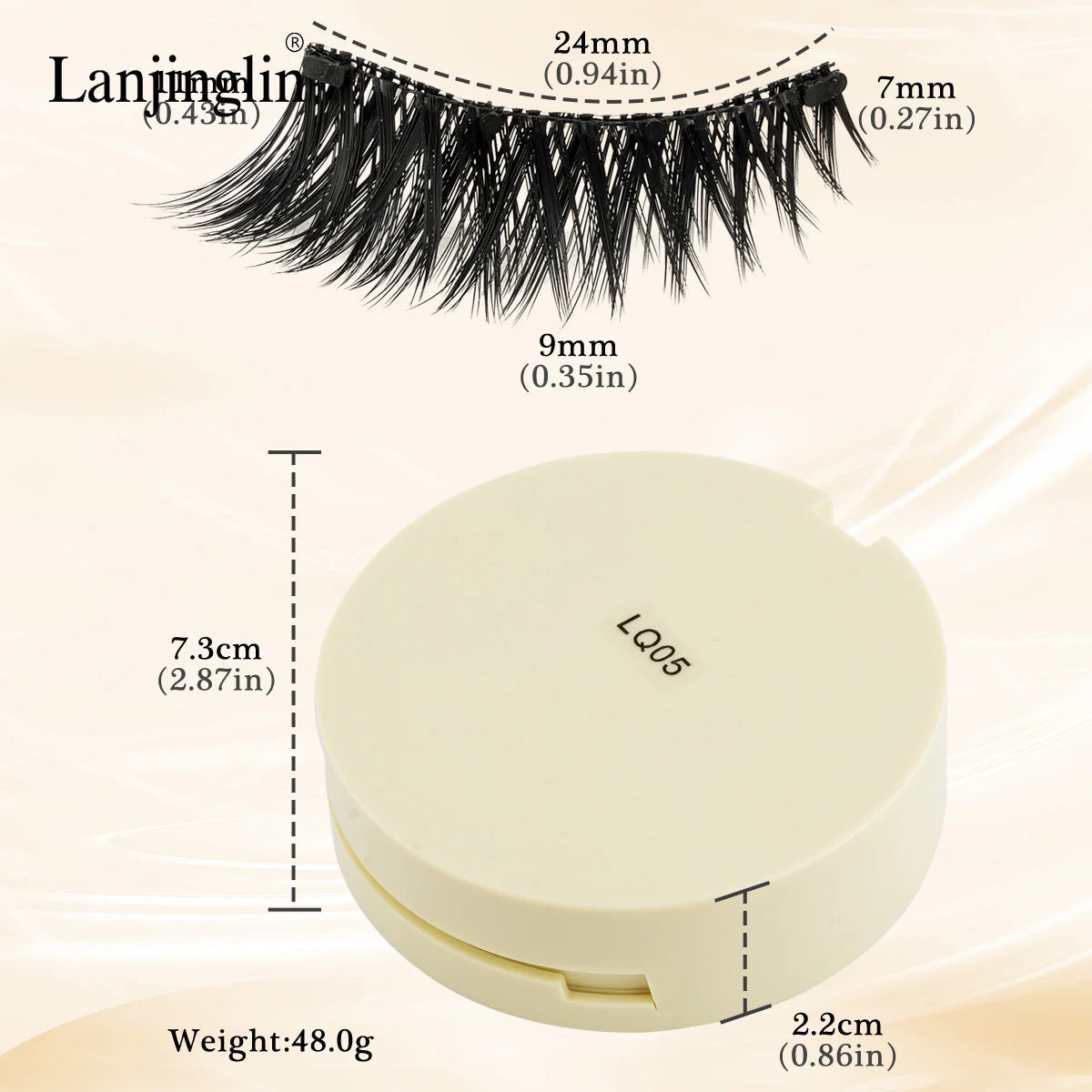 1 Pair Reusable Magnetic Eyelashes 3D Mink Lashes Long-Lasting No Glue Needed False Eyelashes and Magnetic Tweezers Set HIP