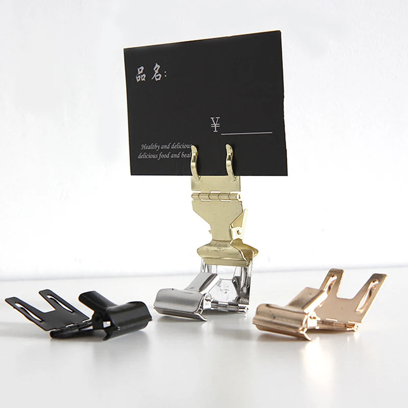 Metal Shelf Edge Price Tag Clip Holder 5.1x2.8cm Price Tag Clip Holder HIP