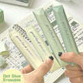 4-Pack Gradient Dot Glue Tape – Double-Sided Adhesive Roller Adhesive Tape Roller HIP Green-4PCS