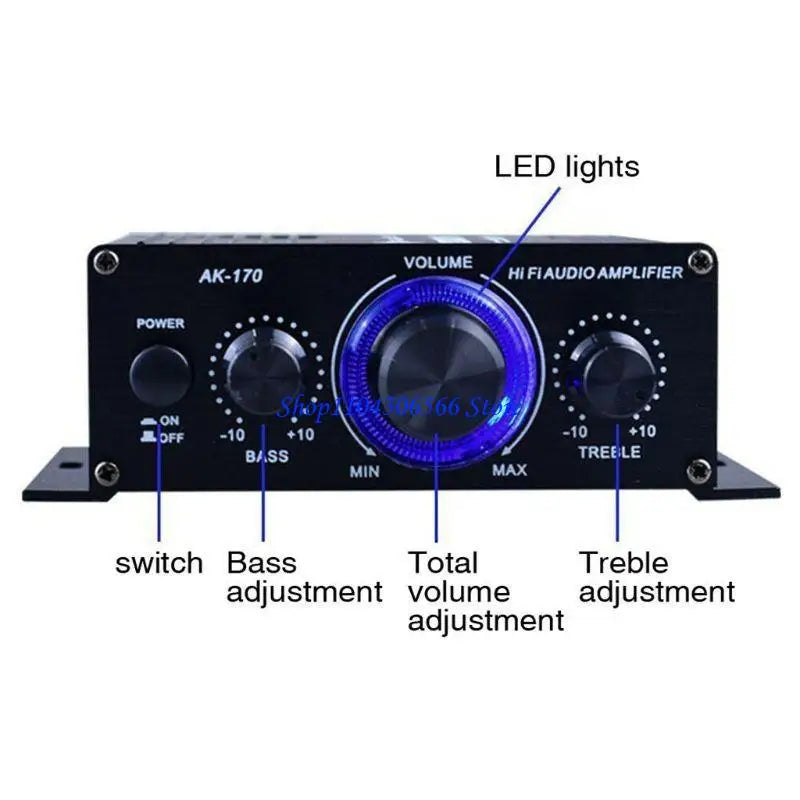 Mini HIFI Stereo Power Amplifier Board 20W+20W 2CH DIY Stereo Power Amplifier HIP