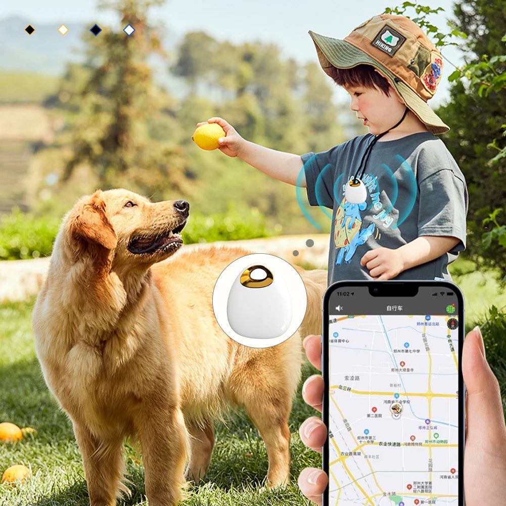 Smart Bluetooth Pet Locator Children's Anti-Loss Locator Key Wallet Waterproof Precision Tracker Global Locator for IOS Android HIP