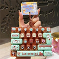 26-Key Fidget Keyboard Toy – Cute Cartoon Pendant & Bag Charm Fidget Toy Pendant HIP A1