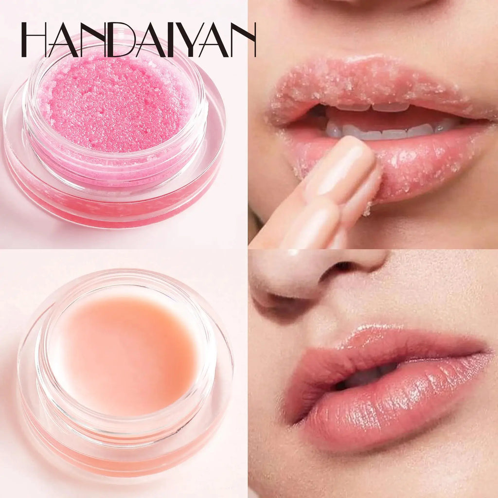 HANDAIYAN 2-in-1 Lip Scrub & Balm – Exfoliate & Hydrate Lip Scrub Balm HIP