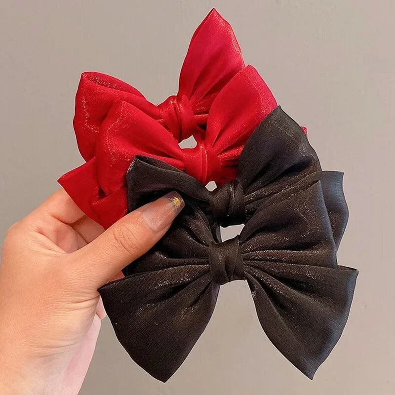 Pearlescent Bow Hair Clip – Glitter Hairpin for Girls Girls Hair Clip HIP