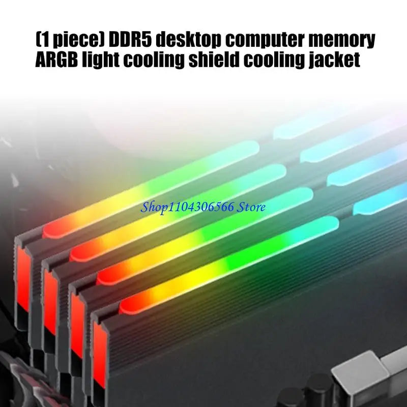 DDR5 RAM Metal Heat Sink with ARGB Lighting | 133.5mm RAM Heat Sink HIP
