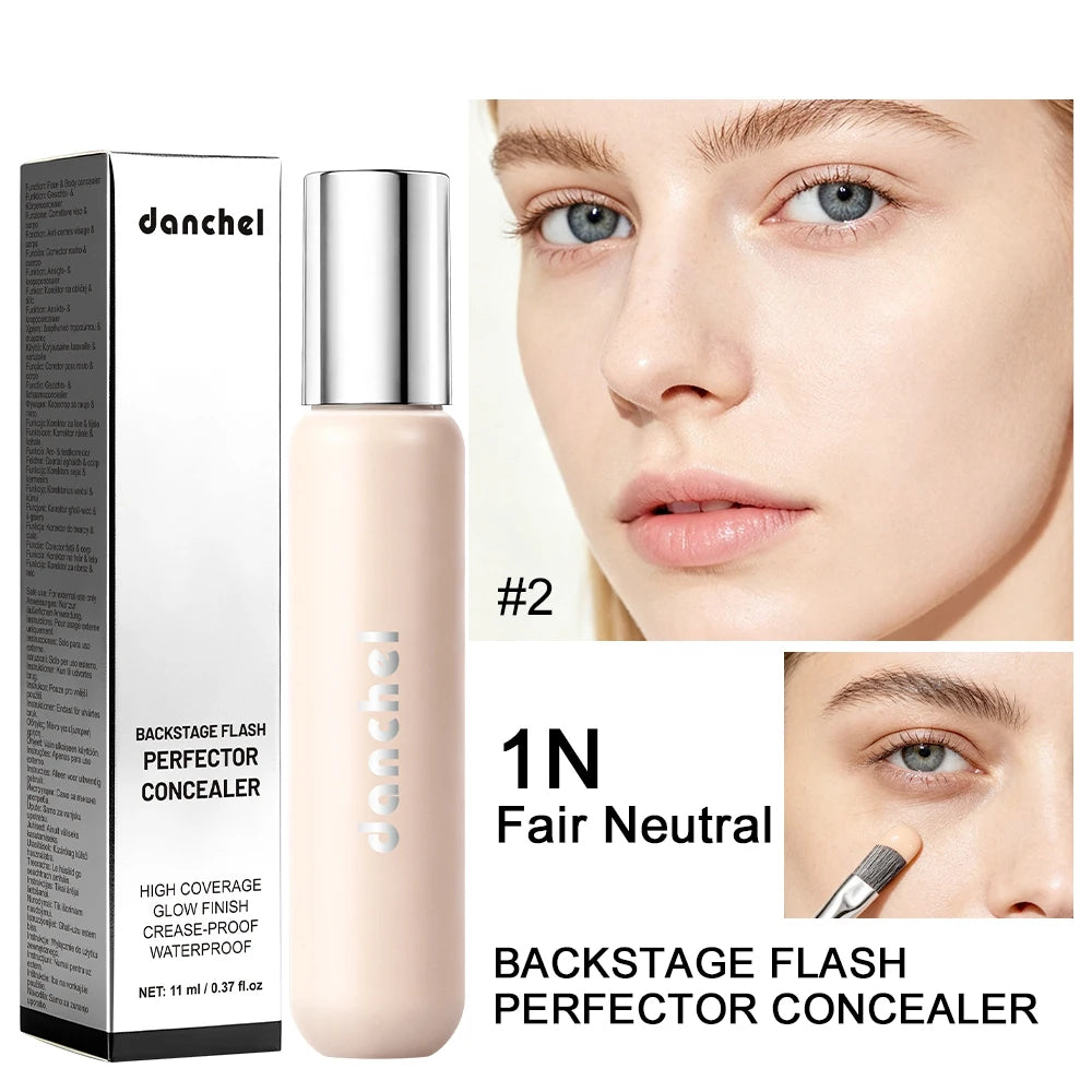 8 Shade Full Coverage Concealer Liquid Foundation Perfector Concealer Makeup High Coverage Base Makeup Cushion Foundation Cream HIP 2Fair Neutral