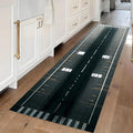 Anti-Slip Long Aisle Runner Rug – Floral Polyester Mat Aisle Runner Rug HIP 2 40x120cm-Felt
