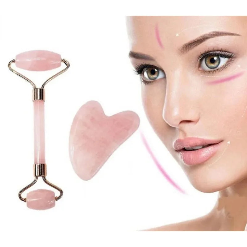 Resin Gua Sha Facial Massager & Roller Set – Skin Care Gua Sha Roller Set HIP