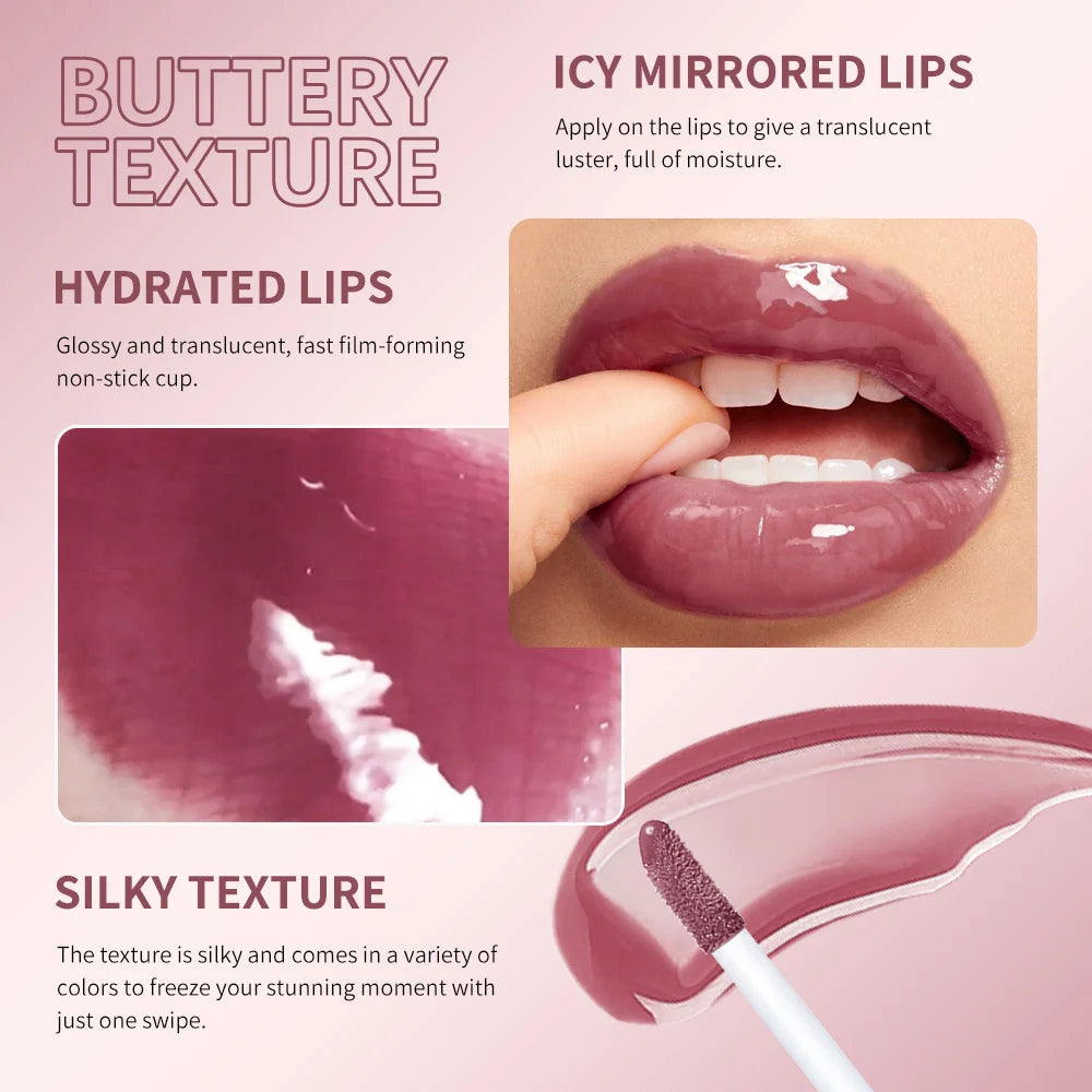 Lip Plumping Gloss Lip Glosses Moisturizing Lubricating Various Colors Bright Lip Tint Long Lasting Lipgloss Cosmetics HIP