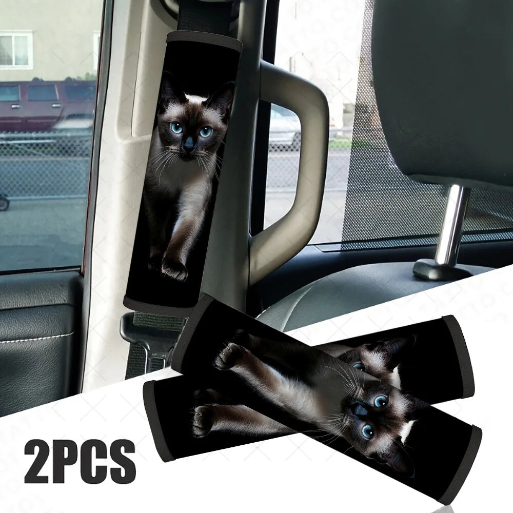 2-Pack Siamese Cat Car Seat Belt Covers – Cat Lover Gift Car Seat Belt Cover HIP