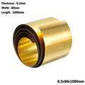 Brass Strip Sheet Roll 0.1–0.5mm Thick | 1000mm Length Brass Metal Sheet HIP 0.2x60x1000mm