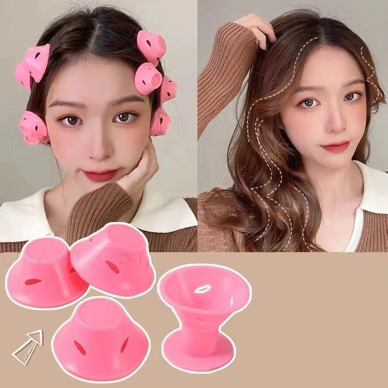 10PCS/Set Magic Hair Care Rollers Soft Silicone Hair Curler No Heat No Clip Hair Curling Styling DIY Tool for Curler Hair HIP