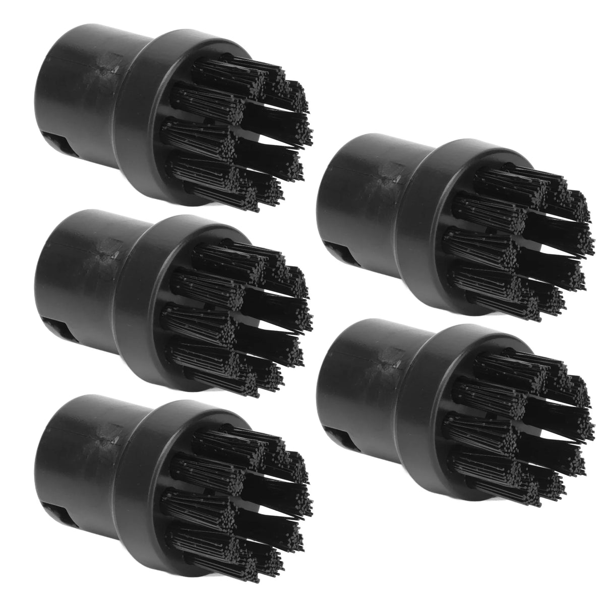 5PCS Steam Engine Brush Black Steamer Cleaning Brush Replacement Brush for Karcher SC1 SC2 SC3 SC4 SC5 HIP