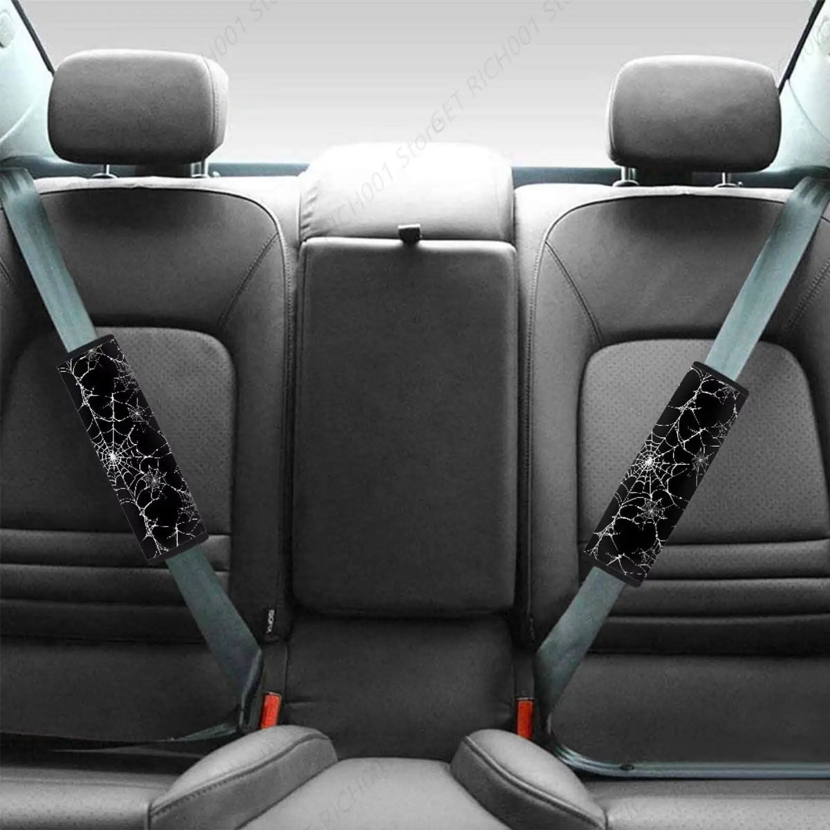Spider Web Seatbelt Shoulder Pads – Soft Car Cover 2 Pack Seatbelt Shoulder Pad HIP