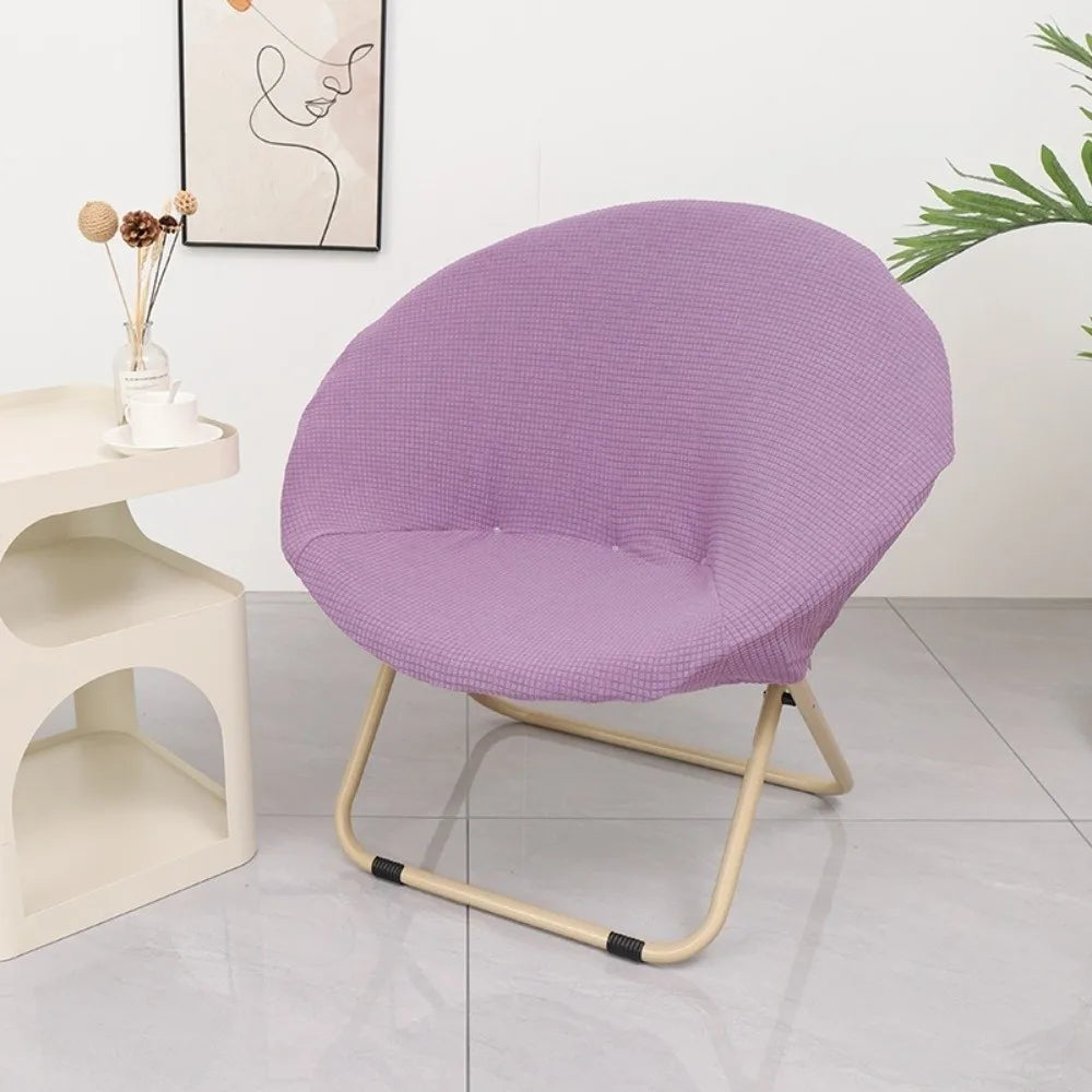 Round Knitted Saucer Chair Cover – Stretchy Spandex Fit Saucer Chair Cover HIP
