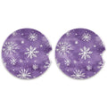 Watercolor Snowflake Car Cup Holder Coasters – 2-Pack Car Cup Coasters HIP 1 Cork ceramics