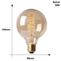 4-Pack Retro Edison Filament Bulbs E27 40W ST64 G95 Vintage Edison Filament Bulbs HIP G95 spirai 220V E27 40W