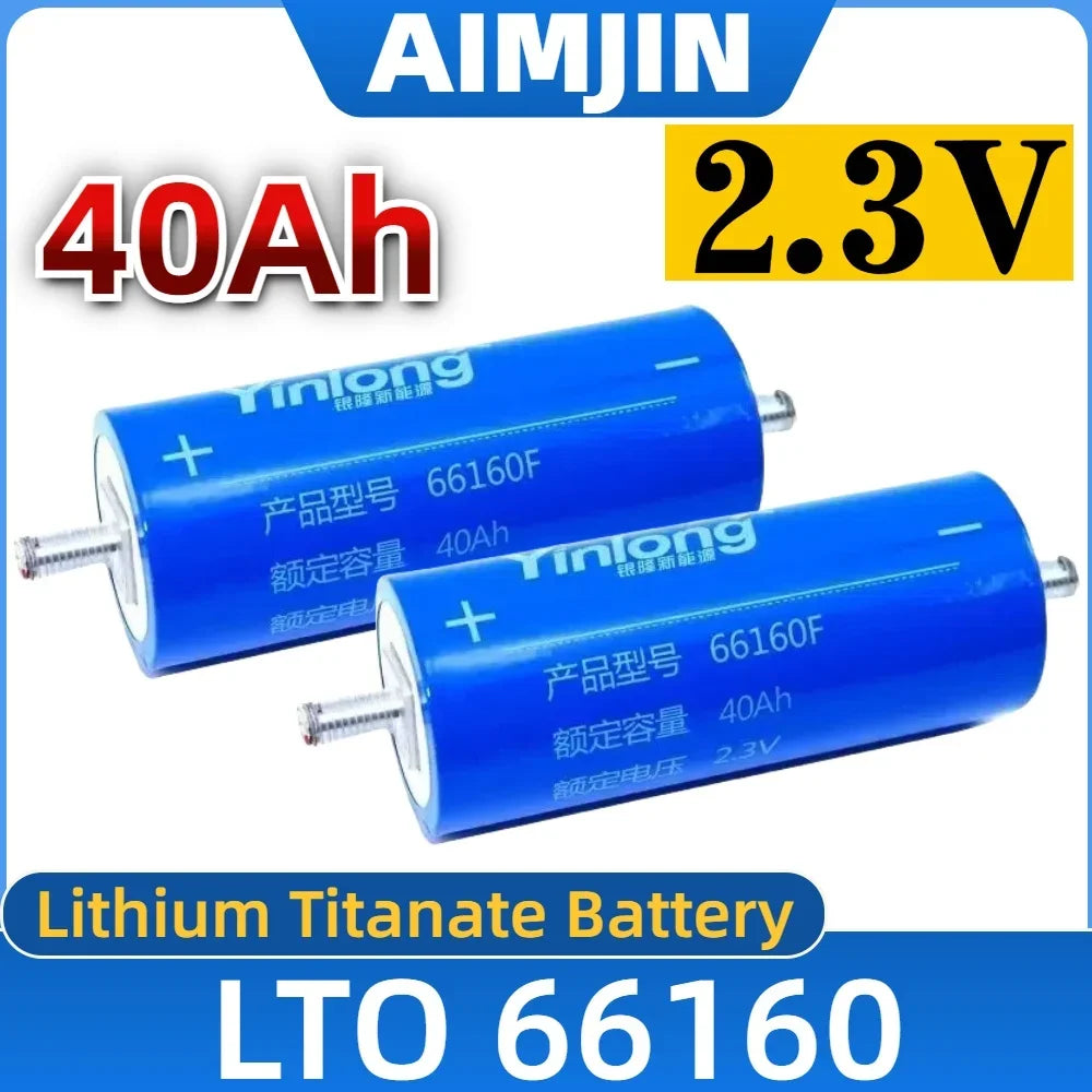 2.3V 40Ah LTO Lithium Titanate Battery Cell – Yinglong 66160 LTO Battery Cell HIP