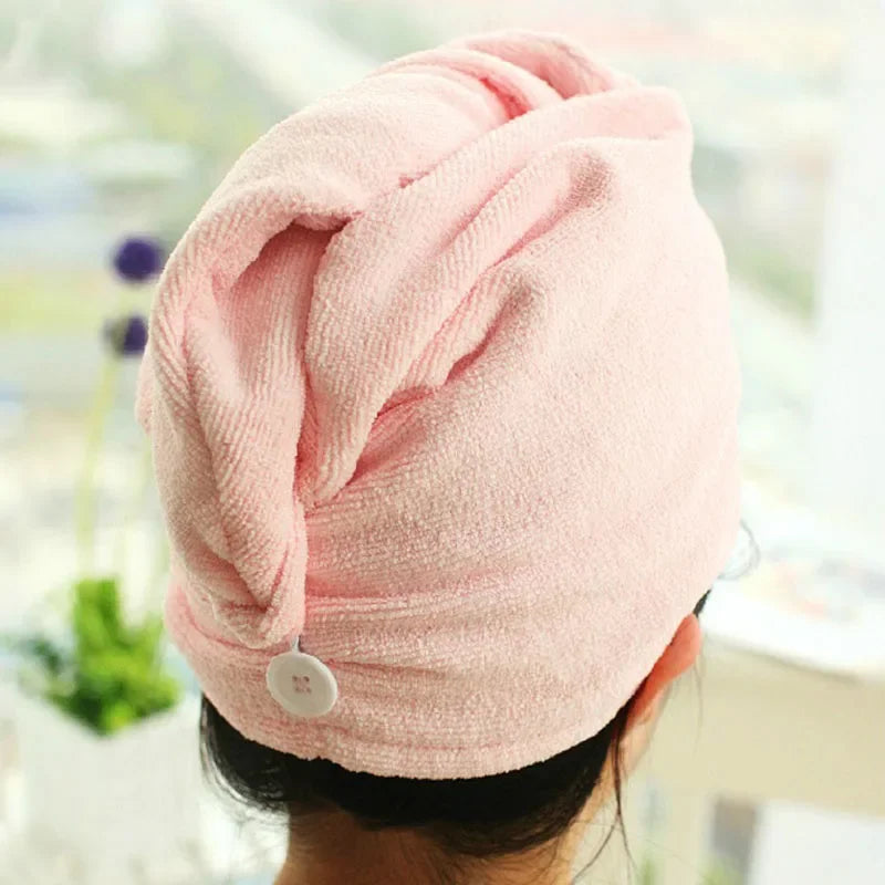 Women Long Hair Quick-Dry Hair Towel Soft Microfiber Towels Shower Cap Towel Bath Hats for Women Dry Hair Cap Lady Turban Head HIP