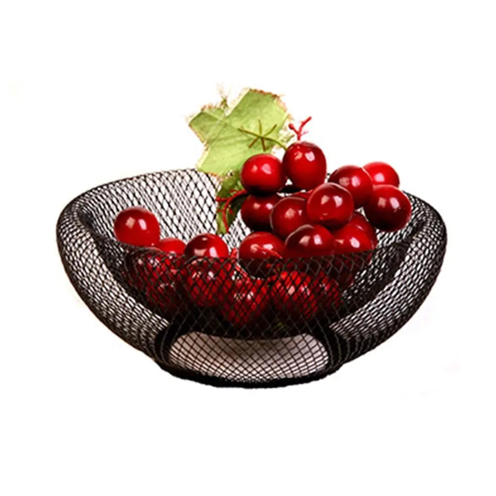 Nordic Black & Gold Iron Fruit Basket – Multi-Size Storage Iron Fruit Basket HIP