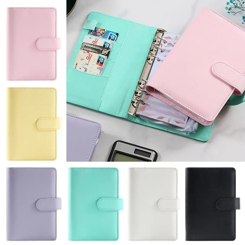 A6 Cash Budget Planner Binder | PU Leather & Zipper Envelopes Budget Planner Binder HIP