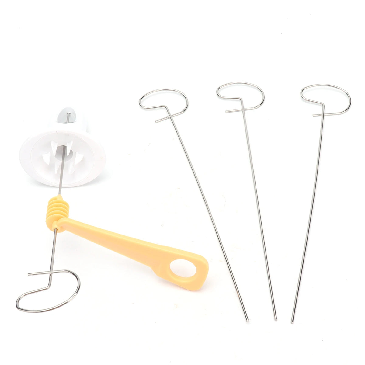 Kitchen Gadgets Manual Potato Cutter Stainless Steel Potato Cutter Hand Crank Potato Spiral Cutter Kitchen Accessory for Home HIP