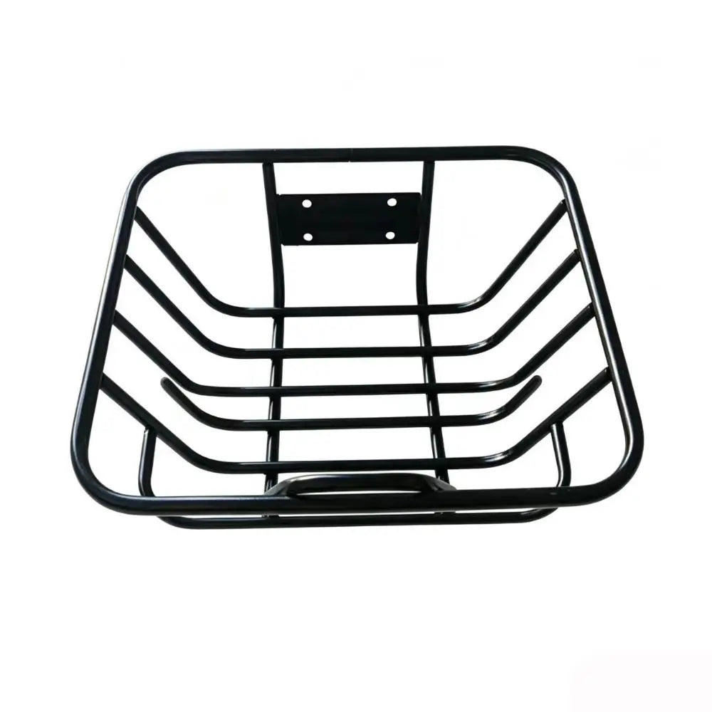Metal Bike Rear Basket – Adjustable, Heavy Duty Black Bike Rear Basket HIP