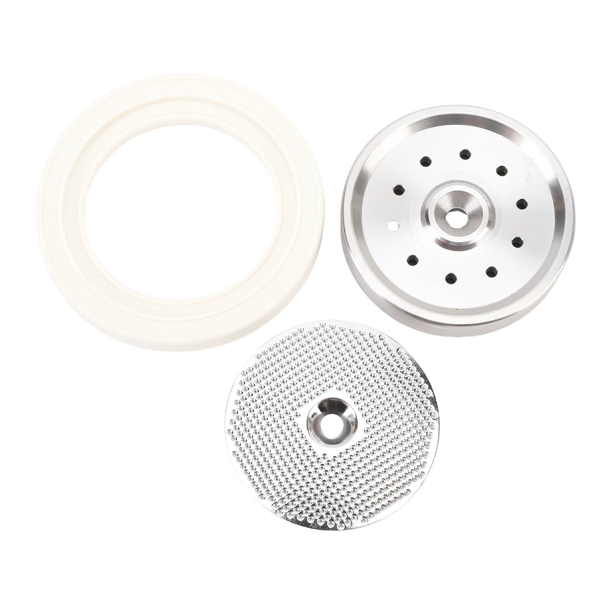 Coffee Machine Shower Screen Holder Gasket Kit Replacement for Breville 9 Series Coffee Makers Coffee Machine Shower Screen HIP Silver