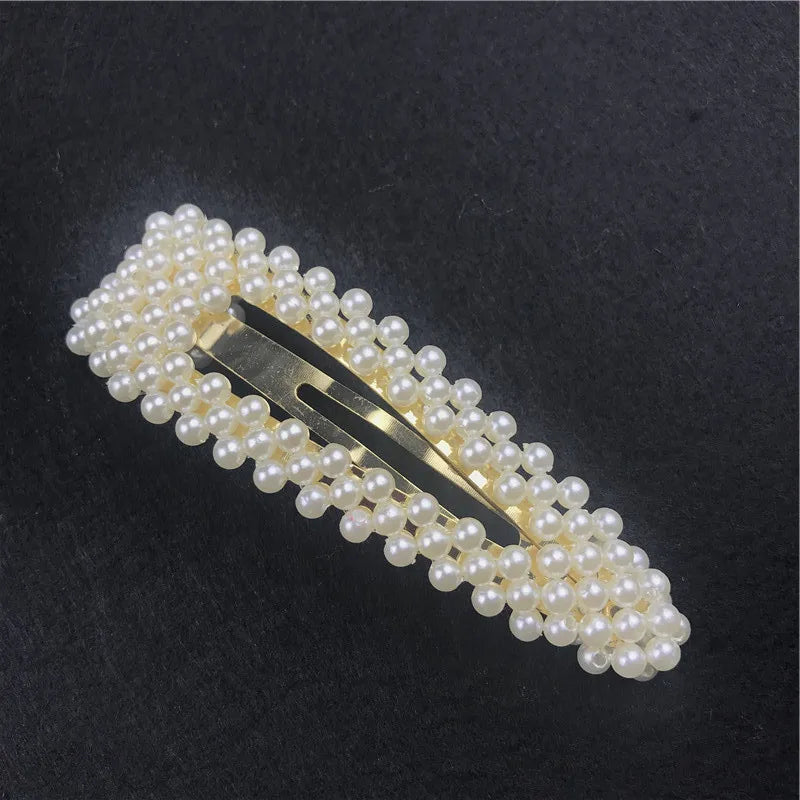 10Pcs DIY Black Metal Hair Clip Single Prong Hairstyle Alligator Hair Clip Large Barrettes Headwear For Women Wholesale Hairpin HIP water drop shape