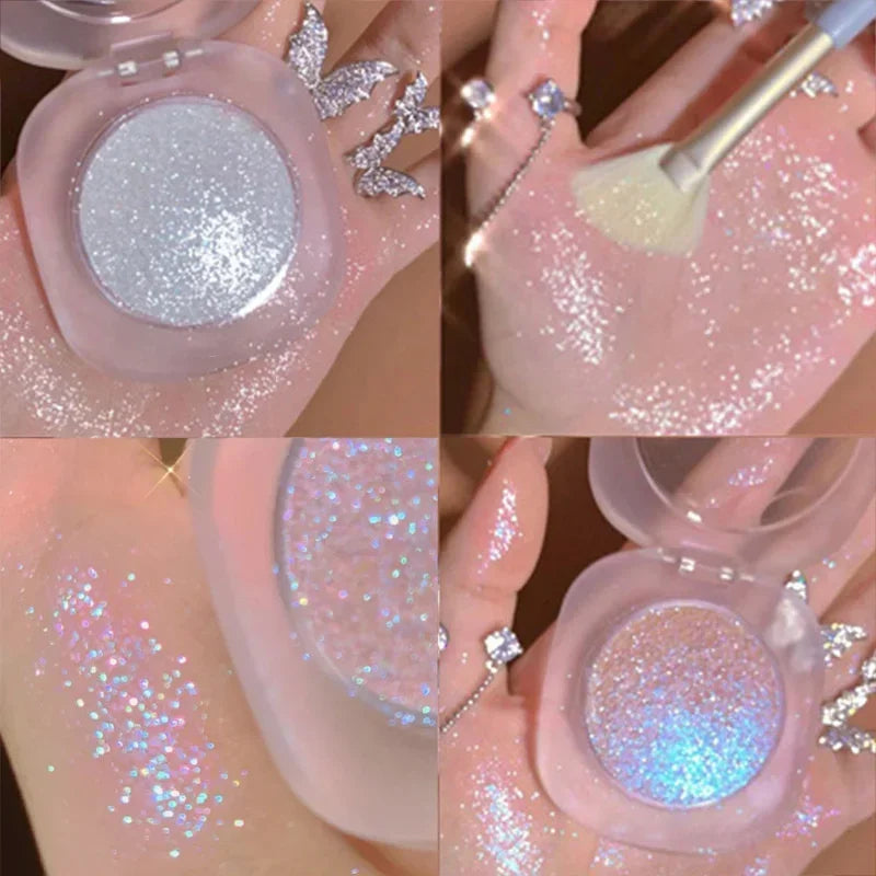 Diamond Glitter Mashed Potatoes Highlighter Diamond Highlighter Makeup Gel Face and Body Brighten Glitter Natural Contour Makeup HIP