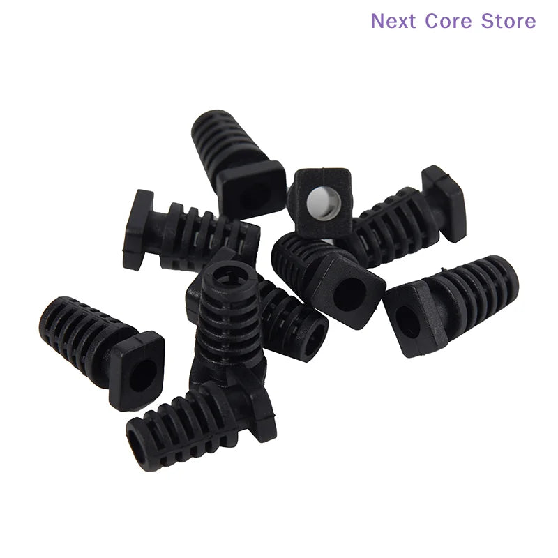 10-Pack 4.1mm Rubber Cord Boot Protectors – Cable Strain Relief Cable Strain Relief HIP