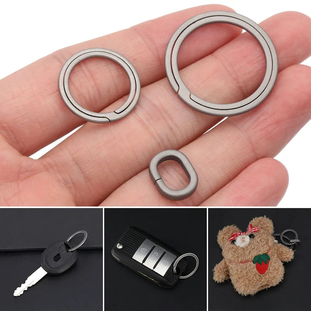Titanium TC4 Key Ring – Lightweight Durable Keychain Titanium Key Ring HIP