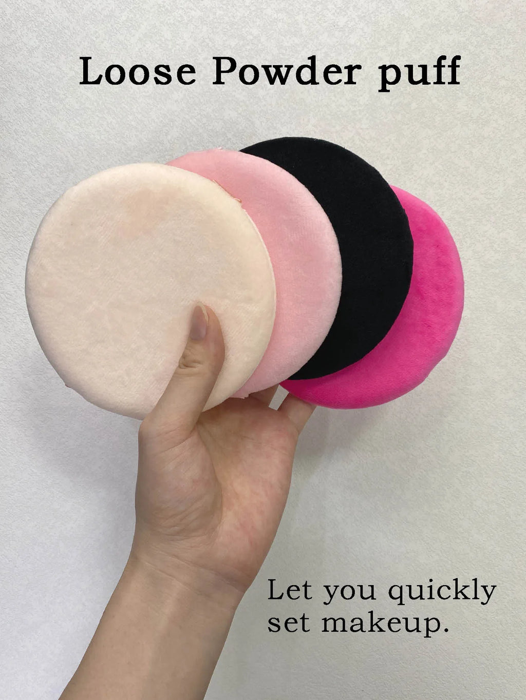 4-Pack Large Makeup Powder Puffs – Soft Face Sponge Set Makeup Powder Puff HIP