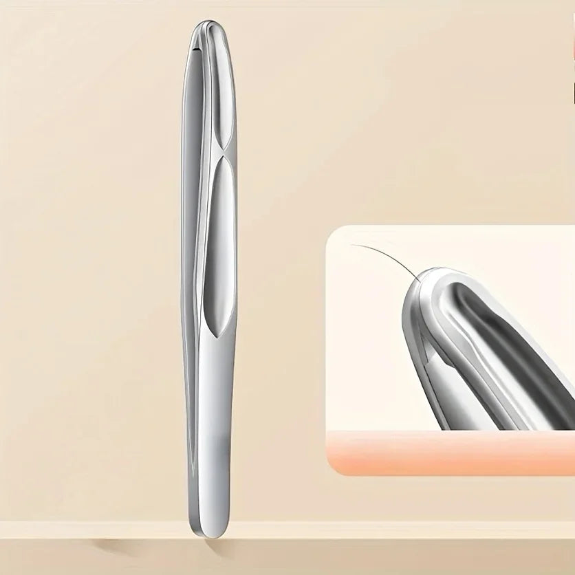 Round-Tip Stainless Steel Tweezers – Eyebrow & Facial Hair Eyebrow Tweezers HIP