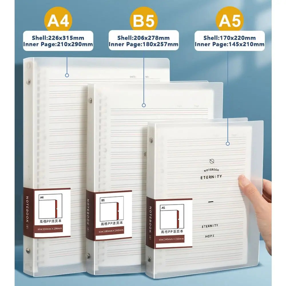 A4/A5/B5 Loose-Leaf Binder Notebook – Detachable Notepad Loose-Leaf Notebook HIP