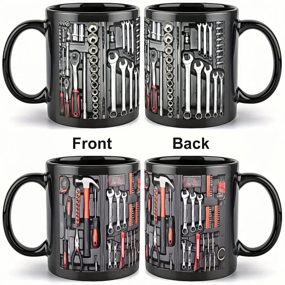Mechanic Toolbox Coffee Mug – 325ml Ceramic Wrench Gift Novelty Coffee Mug HIP