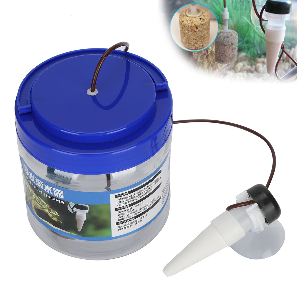 Reptile Water Dripper Reptile Watering Tool Reptile Water Dripper Kit Plants Irrigation Devices Reptile Humidifier Watering Tool HIP