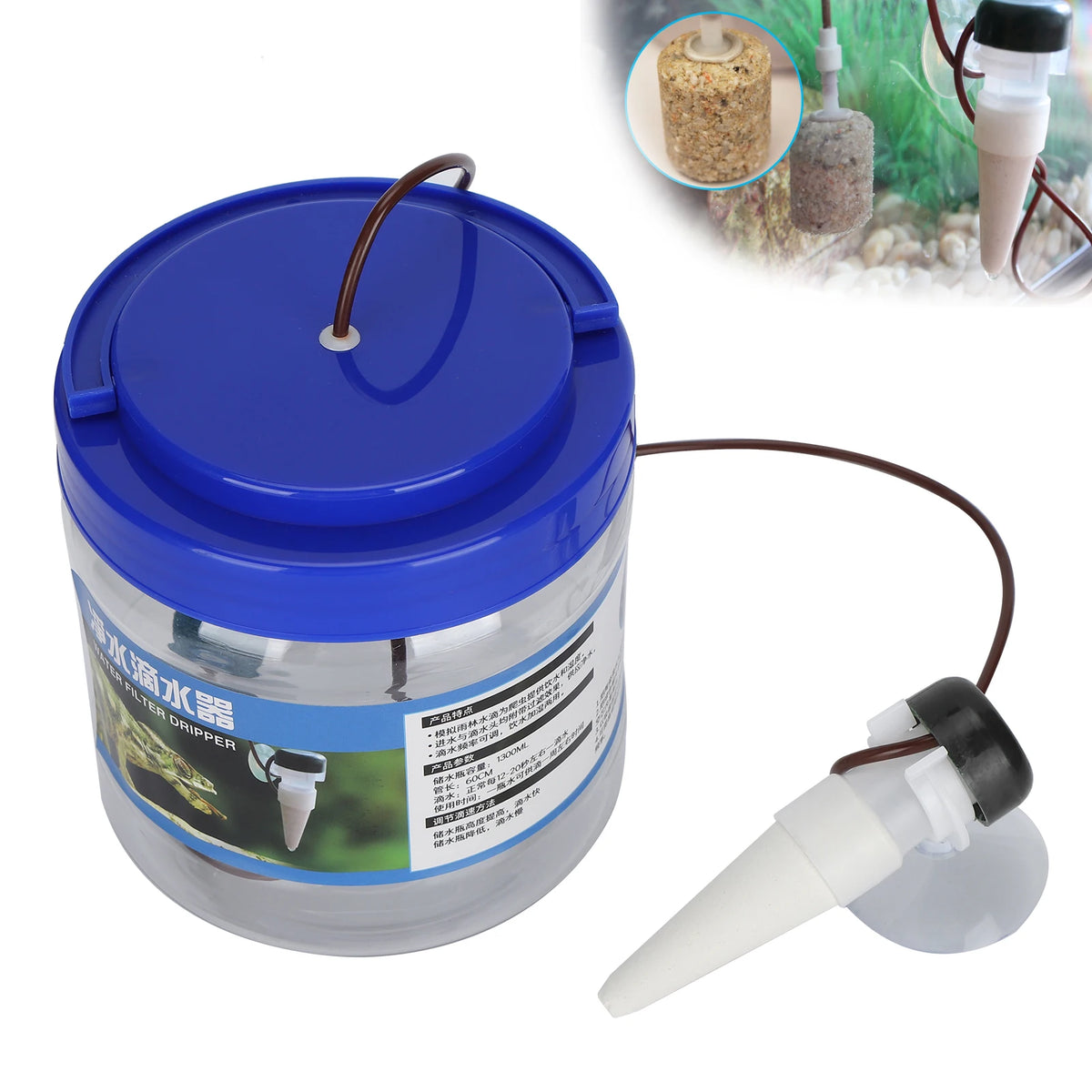 Reptile Water Dripper Reptile Watering Tool Reptile Water Dripper Kit Plants Irrigation Devices Reptile Humidifier Watering Tool HIP