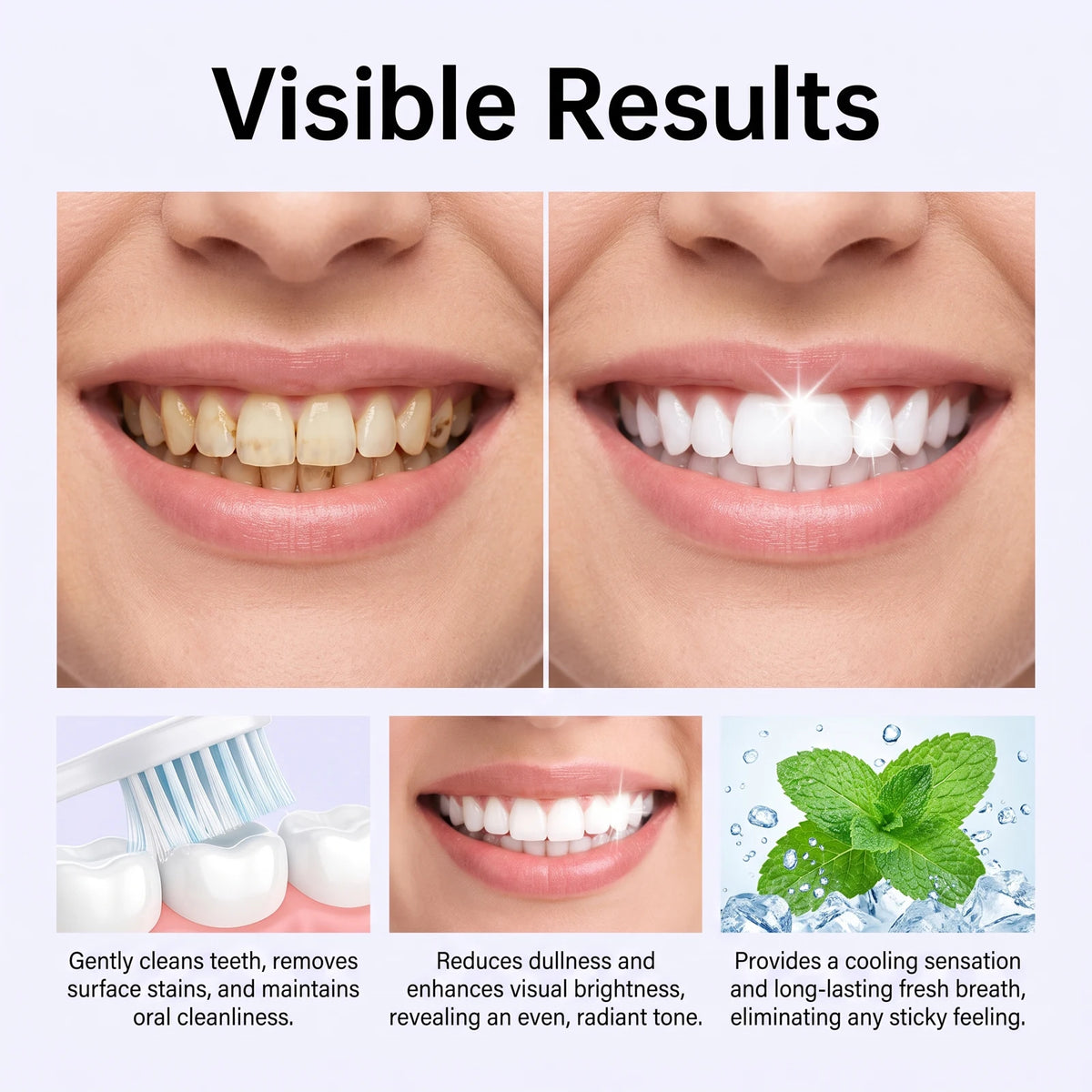 Purple Toothpaste – Brightening, Stain Removal & Fresh Breath Brightening Toothpaste HIP