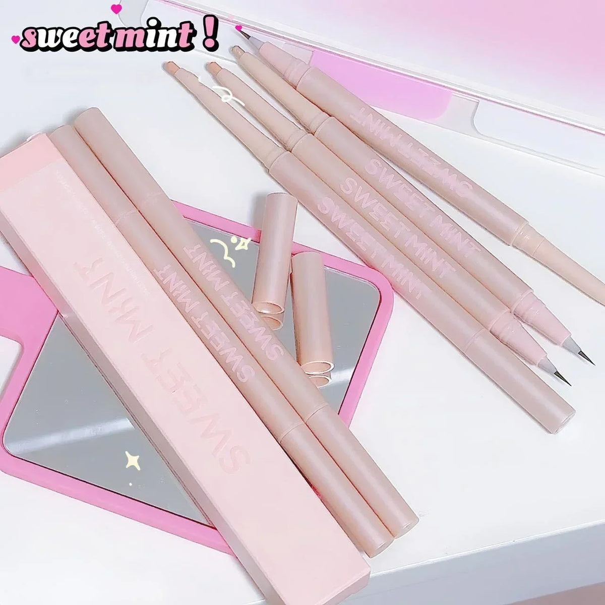 Double-ended Lying Silkworm Pencil Natural Non-smudge 2-in-1 Highlighting Eyeshadow Pen Waterproof Liquid Lower Eyelid Liner Pen HIP