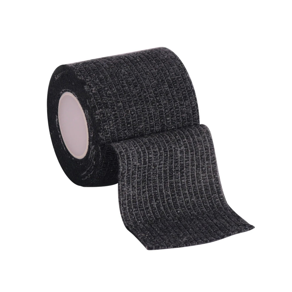 8-Color Elastic Self-Adhesive Gauze Bandage – Sports Wrap Sports Bandage Wrap HIP Black 10cm x 4.5m