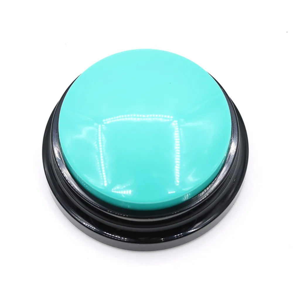 Recordable Pet Talking Button – Dog & Cat Training Clicker Pet Training Button HIP Lake Blue