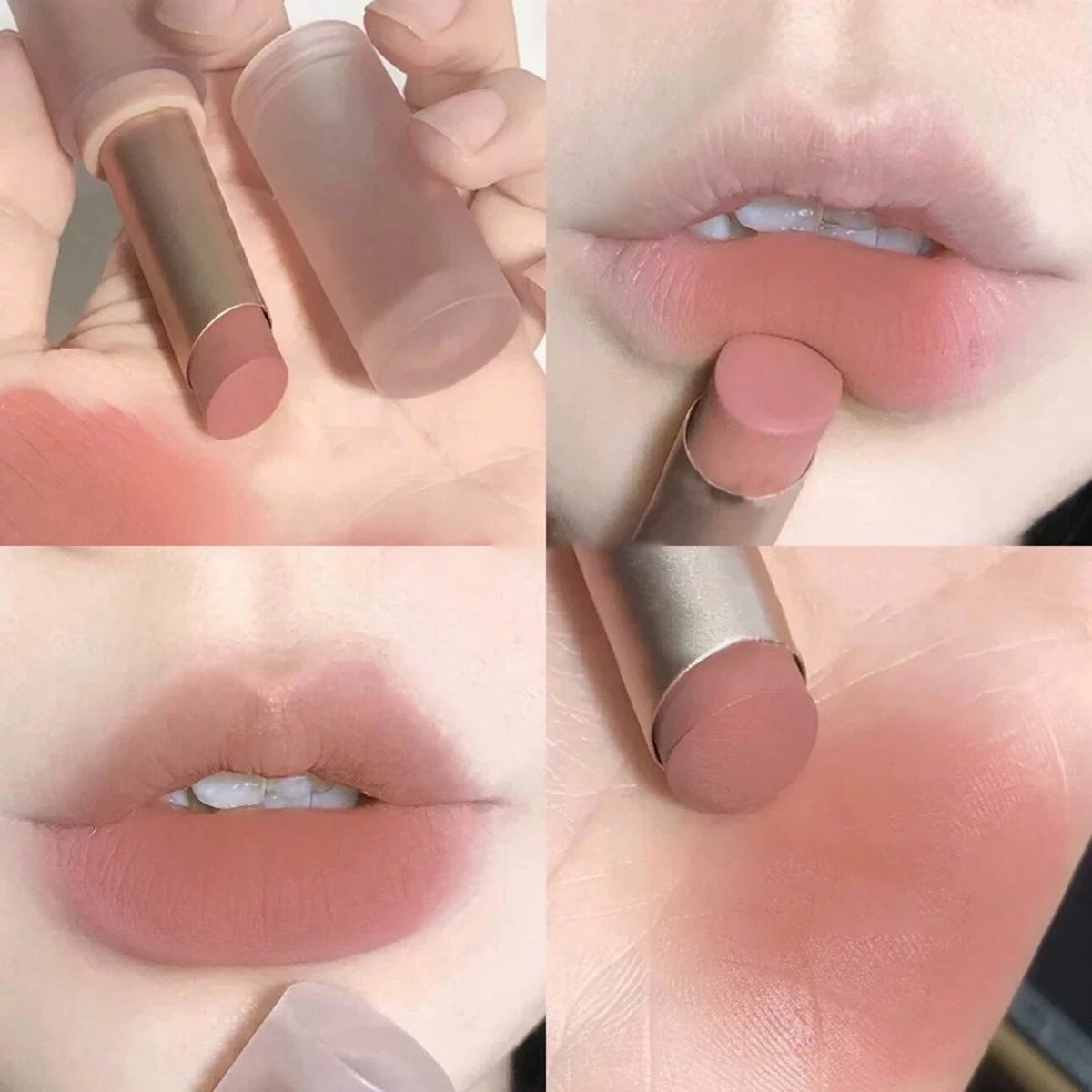 1/2Pc 6-color Matte Velvet Lipstick Silky Texture Without Drying Easy To Apply Long-lasting No-stick Velvet Mist Lipstick Makeup HIP 05-1Pc