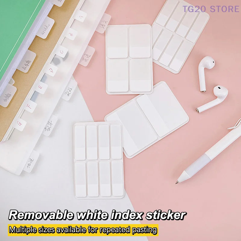 Transparent Frosted Label Stickers – DIY Index Sticky Notes Label Stickers HIP