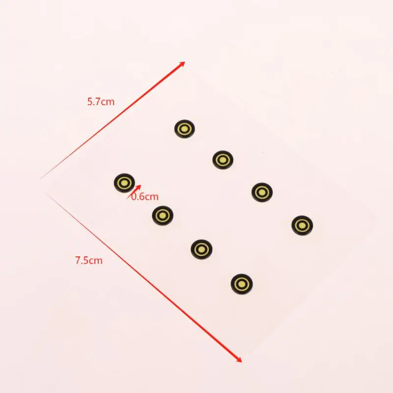 8-Pack Glass Mouse Feet Pads – Ultra-Smooth Gaming Skates Mouse Feet Skates HIP one size